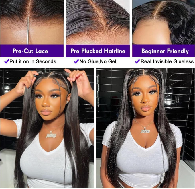 Hairza Pre-Plucked Glueless Lace Wig